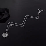 925 Silver Round Pendant Necklace Mysterious Totem Wild Jewelry