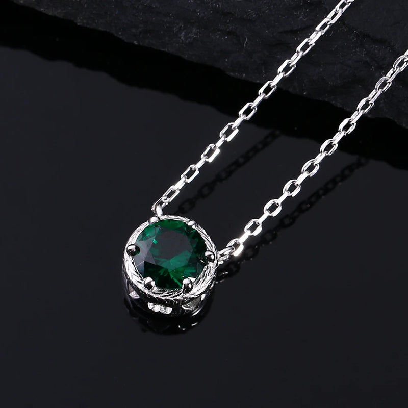 925 Silver Zircon Long Chain Necklace Women Wedding Jewelry Gift