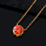 925 Silver Small Zircon Droplets Necklace