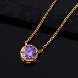 925 Silver Small Zircon Droplets Necklace