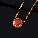 925 Silver Small Zircon Droplets Necklace