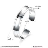 925 Sterling Silver Adjustable Bracelet Bangles 7mm