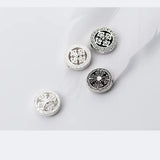 925 Silver Spacer Beads 14mm Round Charm Beads for Jewelry Making