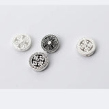 925 Silver Spacer Beads 14mm Round Charm Beads for Jewelry Making