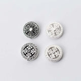 925 Silver Spacer Beads 14mm Round Charm Beads for Jewelry Making
