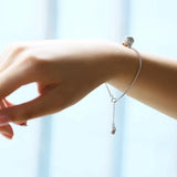 925 Silver Bell Chain Bracelet Women