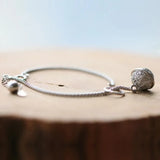 925 Silver Bell Chain Bracelet Women