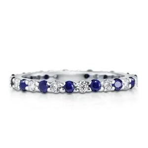 925 Silver Sapphire Ruby Emerald Moissanite Wedding Rings