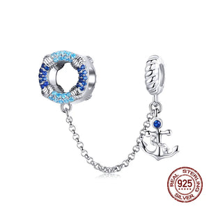 925 Sterling Silver Sea Anchor Pendant for Bracelet Necklace Jewelry Making