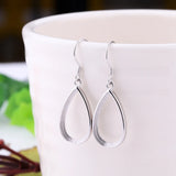 925 Silver Semi Mount Hook Earrings for Amber Setting
