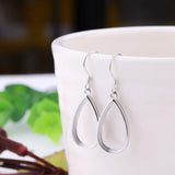 925 Silver Semi Mount Hook Earrings for Amber Setting