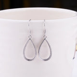925 Silver Semi Mount Hook Earrings for Amber Setting
