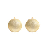 925 Silver Semicircle Stud Earrings Small Pea Ear Studs Female Jewelry
