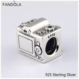 925 Silver Sentimental Snapshots Charm with Clear CZ