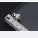 925 Silver Shell Charm 12x10mm Pendant Women Bracelet DIY Jewelry Findings
