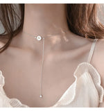 925 Silver Shell Daisy Charm Pendant Necklace Romantic Gift