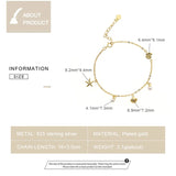 925 Silver Ocean Element Charm Bracelet for Women