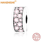 925 Silver Colorful Spacer Clip Charm Bead for Bracelet DIY Jewelry