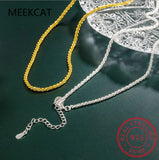 925 Silver Shinny Choker Necklace Italian Jewelry for Women
