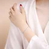 925 Sterling Silver Chains Bracelet For Women Girls Dual Use Jewelry