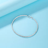 925 Sterling Silver Chains Bracelet For Women Girls Dual Use Jewelry