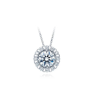 925 Silver Zircon Necklace Wedding Gift NK132