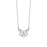925 Silver Tassel Zircon Pendant Necklace for Women