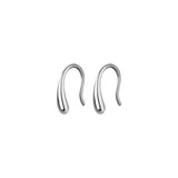 925 Silver Curved Bar Drop Earrings Ear Jewelry