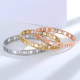 925 Silver Bangle Smooth Roman Numeral Classic Bracelet
