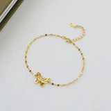 925 Silver Butterfly Chain Bracelet Women Adjustable Party Jewelry