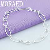 925 Silver Chain Bracelet for Women Wedding Party Jewelry