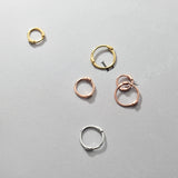 925 Sterling Silver Circle Round Hoop Earrings Small Earring Geometric Silver S9