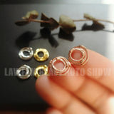 925 Sterling Silver Circle Round Hoop Earrings Small Earring Geometric Silver S9