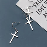 925 Silver Cross Dangle Earrings Wedding Party Jewelry Gift