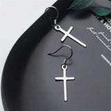 925 Silver Cross Dangle Earrings Wedding Party Jewelry Gift