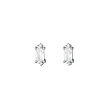 925 Silver Zircon Stud Earrings Wedding