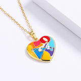 925 Silver LOVE Letter Heart Pendant Necklace Wedding Party Jewelry