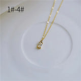 925 Silver Diamond Envelope Pendant Necklace for Women
