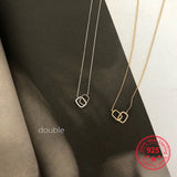 925 Silver Diamond Envelope Pendant Necklace for Women