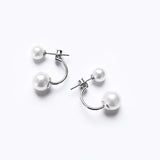 925 Silver Pearl Earrings for Women Wedding Party Dress Jewelry