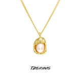 925 Silver Pearl Necklace for Women Delicate Jewelry