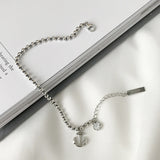 925 Silver Retro Vintage Zircon Bracelet Women Jewelry