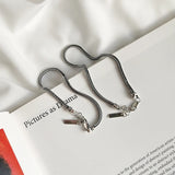 925 Silver Retro Vintage Hip-hop Link Chain Bracelet Jewelry