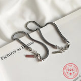 925 Silver Retro Vintage Hip-hop Link Chain Bracelet Jewelry