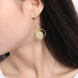 Vintage Palace Style Dangle Earrings Women Jewelry