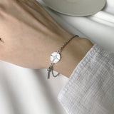 925 Sterling Silver Tassel Bracelet Women Jewelry