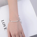925 Silver Retro Twist Bangle Women Jewelry