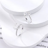 925 Silver Eternal Ring Stackable Zircon
