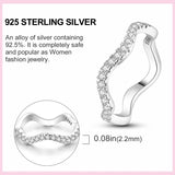 925 Silver Eternal Ring Stackable Zircon