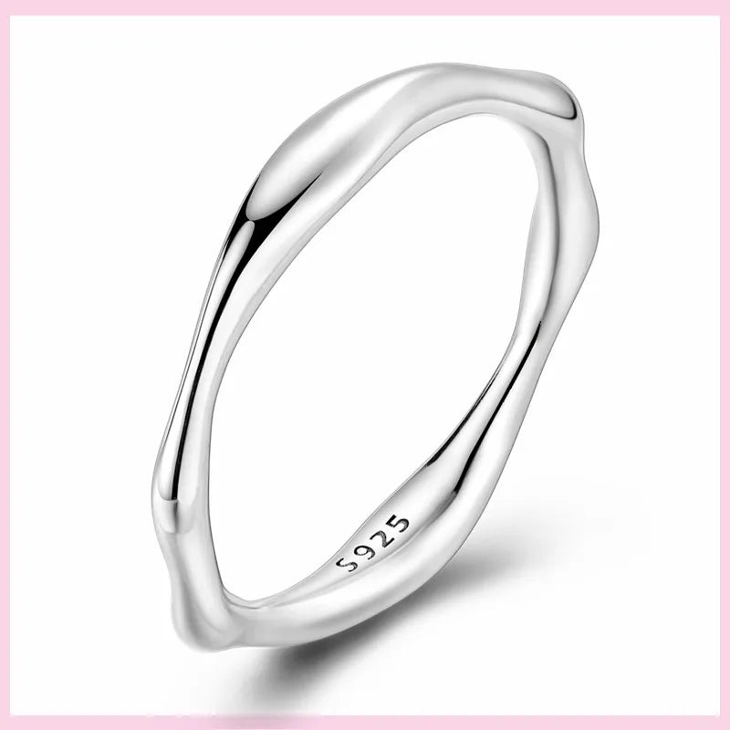 925 Silver Eternal Ring Stackable Zircon